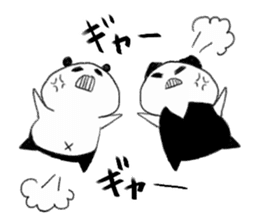 OKUJOU PANDA2 Reverse sticker #4675552