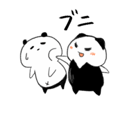 OKUJOU PANDA2 Reverse sticker #4675554