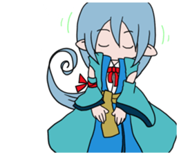 Leisurely devil. The devil series. sticker #4675845