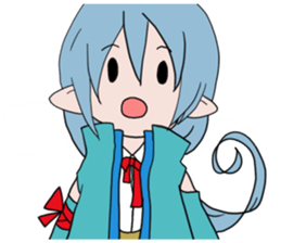 Leisurely devil. The devil series. sticker #4675857