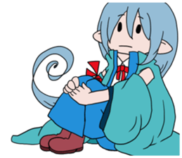 Leisurely devil. The devil series. sticker #4675864