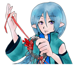 Leisurely devil. The devil series. sticker #4675879