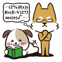 The opposite two dogs