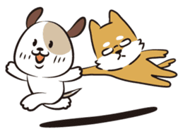 The opposite two dogs sticker #4675918