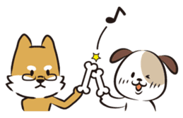 The opposite two dogs sticker #4675919