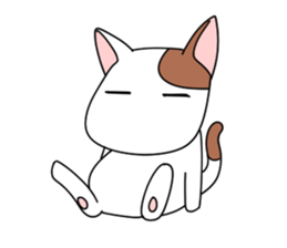 yasagure cat sticker #4676320