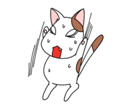yasagure cat sticker #4676322