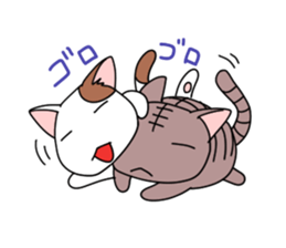 yasagure cat sticker #4676323