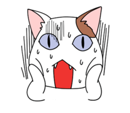 yasagure cat sticker #4676324