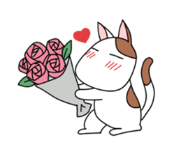 yasagure cat sticker #4676327