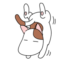 yasagure cat sticker #4676329