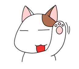 yasagure cat sticker #4676330