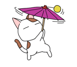 yasagure cat sticker #4676340