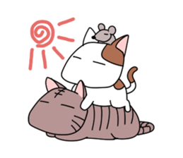 yasagure cat sticker #4676341