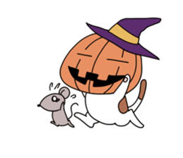 yasagure cat sticker #4676346