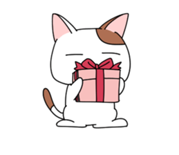 yasagure cat sticker #4676352