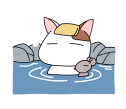 yasagure cat sticker #4676354