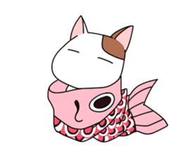yasagure cat sticker #4676357