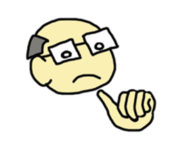 hand face sticker #4676855