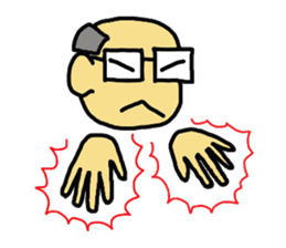 hand face sticker #4676860