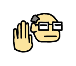 hand face sticker #4676864