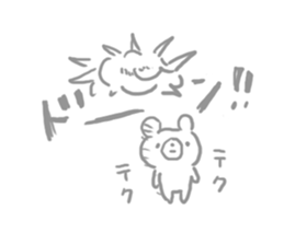 Pencil Drawing Bear sticker #4678365