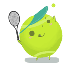 Let's play tennis sticker #4678416