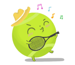 Let's play tennis sticker #4678441