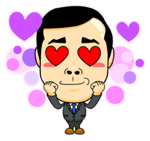 cute salaryman Sticker sticker #4678670