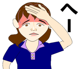 Sign language bond appearance sticker #4678949