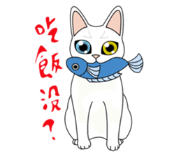 Opba and  leo -cat- sticker #4679488