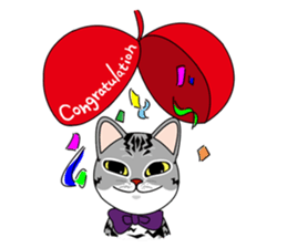 Opba and  leo -cat- sticker #4679490