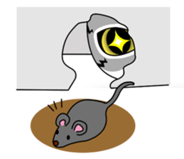 Opba and  leo -cat- sticker #4679498