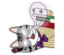 Opba and  leo -cat- sticker #4679514