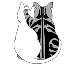 Opba and  leo -cat- sticker #4679525