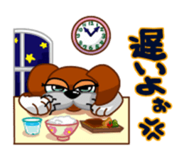 girl lovely boxer dog sticker #4679637