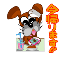 girl lovely boxer dog sticker #4679638