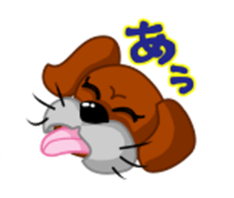 girl lovely boxer dog sticker #4679644