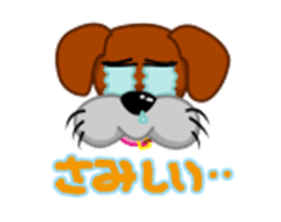 girl lovely boxer dog sticker #4679645