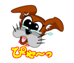 girl lovely boxer dog sticker #4679646