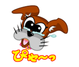 girl lovely boxer dog sticker #4679646