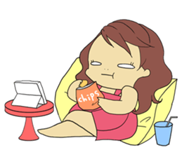 Chubby Girl Sticker sticker #4679873