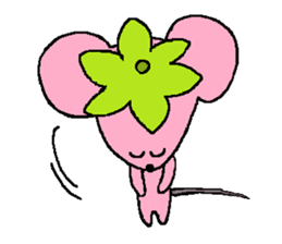 mouse that looks like a strawberry sticker #4680329
