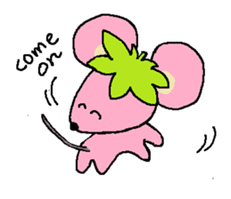 mouse that looks like a strawberry sticker #4680339