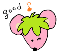 mouse that looks like a strawberry sticker #4680343