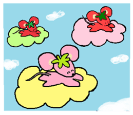 mouse that looks like a strawberry sticker #4680364
