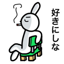 Handsome Rabbit. sticker #4680923