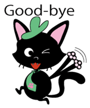 The black cat English version sticker #4680976