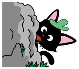 The black cat English version sticker #4680983