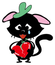 The black cat English version sticker #4680985